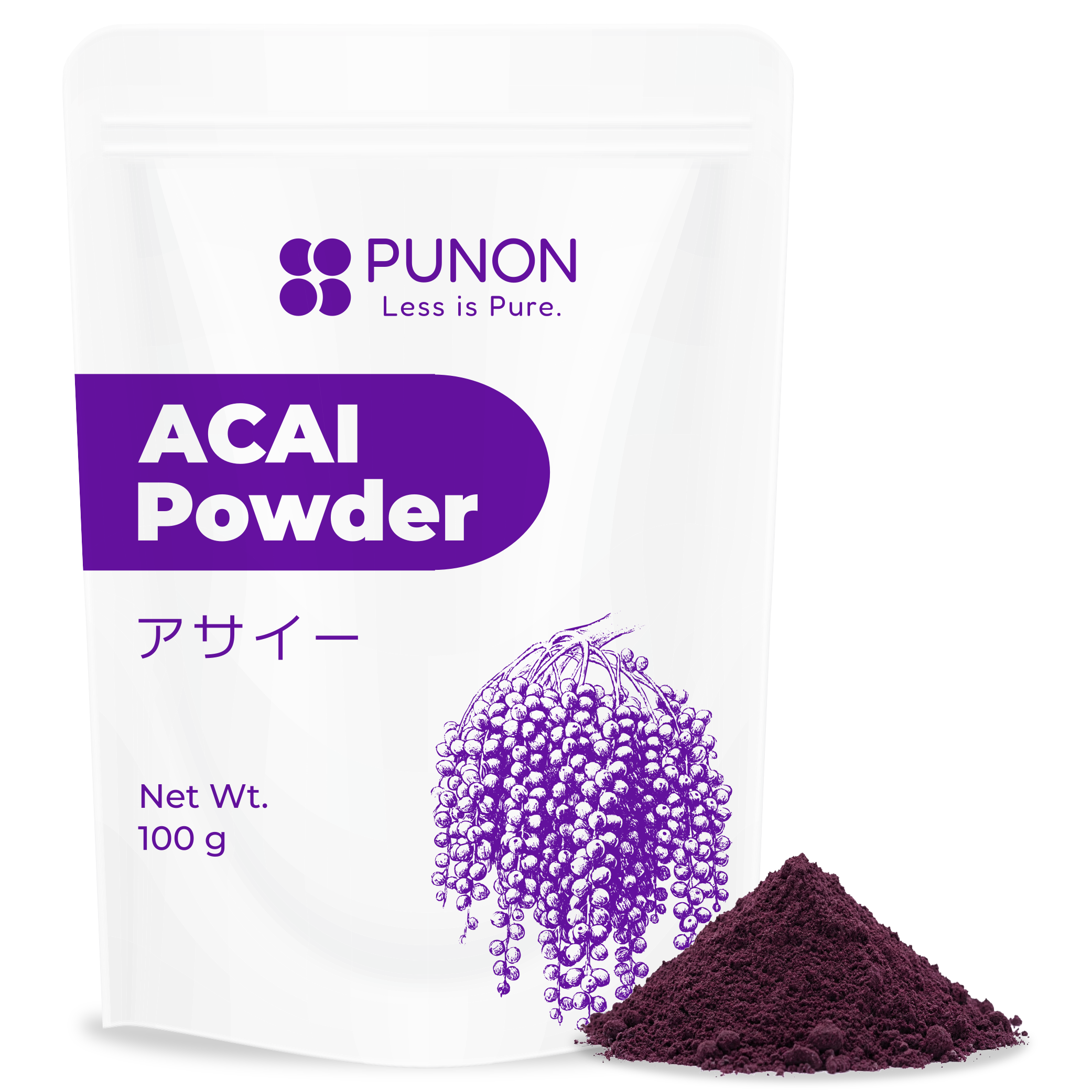 PUNON アサイーパウダー 商品パッケージ